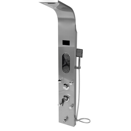 Zestaw prysznicowy natynkowy FALA Steely 5 75978 z deszczownicą Inox