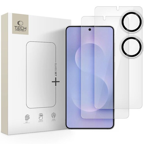 Szkło hartowane TECH-PROTECT Glass Set+ do Samsung Galaxy S25 Edge (3 szt.)