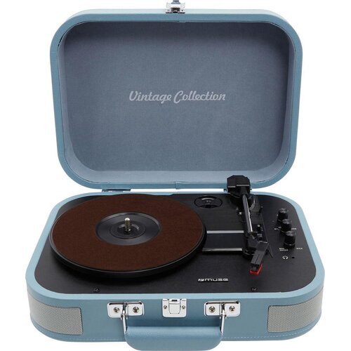 Gramofon MUSE MT-201 BVB Bluetooth USB Niebieski