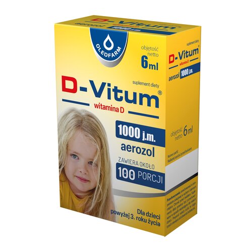 Witamina D OLEOFARM D-Vitum 1000 j.m. Aerozol (6 ml)