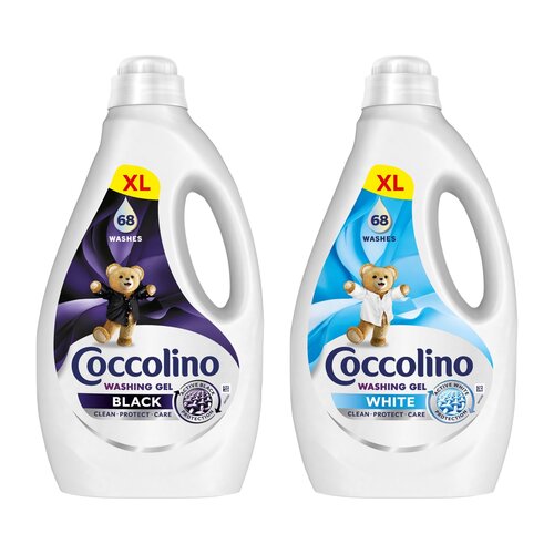 Żel do prania COCCOLINO Black 2720 ml + Żel do prania COCCOLINO White 2720 ml