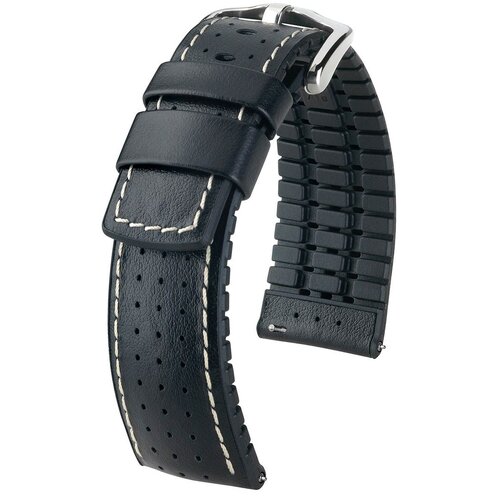 Pasek HIRSCH Tiger do Apple Watch 38/40/41mm Czarny + Adapter