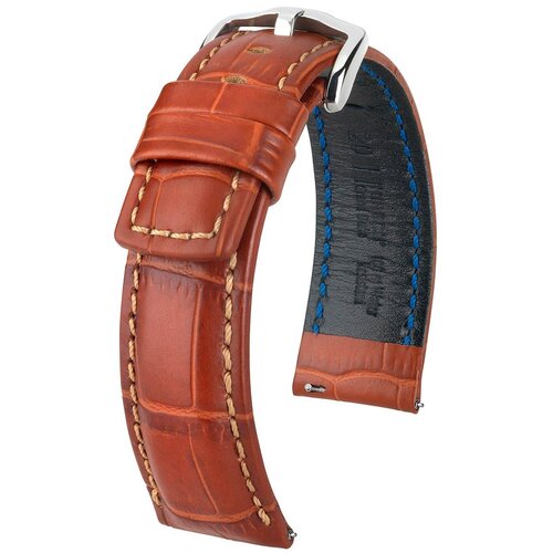 Pasek HIRSCH Grand Duke do Apple Watch 38/40/41 Brązowy + Adapter