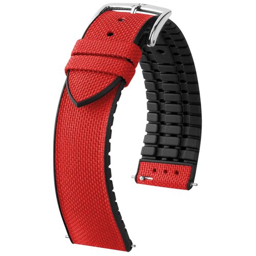 Pasek HIRSCH Arne do Apple Watch 42/44/45/46/49 Czerwony + Adapter
