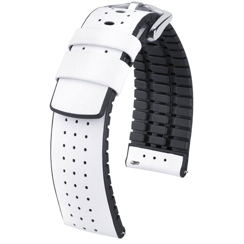 Pasek HIRSCH Tiger do Apple Watch 38/40/41mm Biały + Adapter