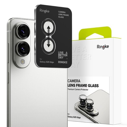 Nakładka na aparat RINGKE Camera Frame Protector do Samsung Galaxy S25 Edge Czarny
