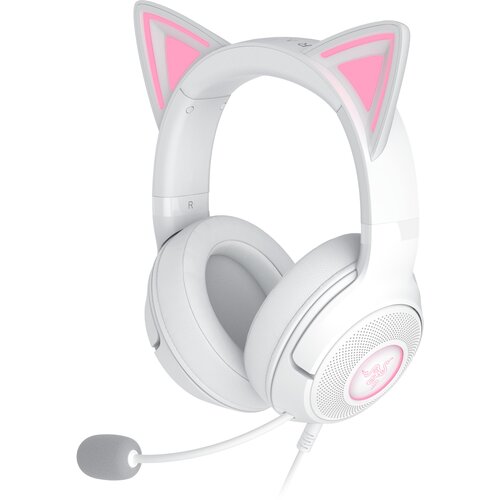 Słuchawki RAZER Kraken Kitty V2 Nauszne, Dźwięk przestrzenny Biały