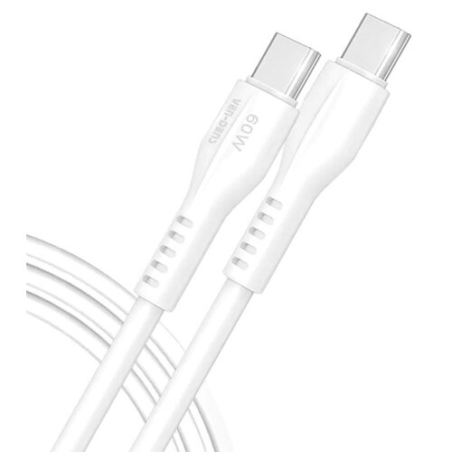 Kabel USB-C - USB-C VEN-DENS 60W 1 m Biały