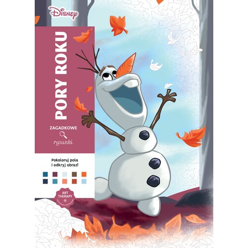 Kolorowanka Disney Zagadkowe rysunki Pory roku (miękka okładka)