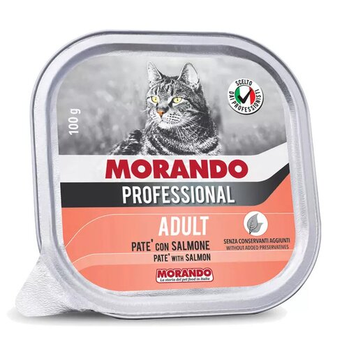 Karma dla kota MORANDO Pasztet Łosoś 100 g