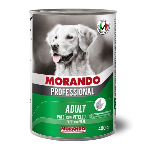 Karma dla psa MORANDO Professional Pasztet z cielęciną 400 g