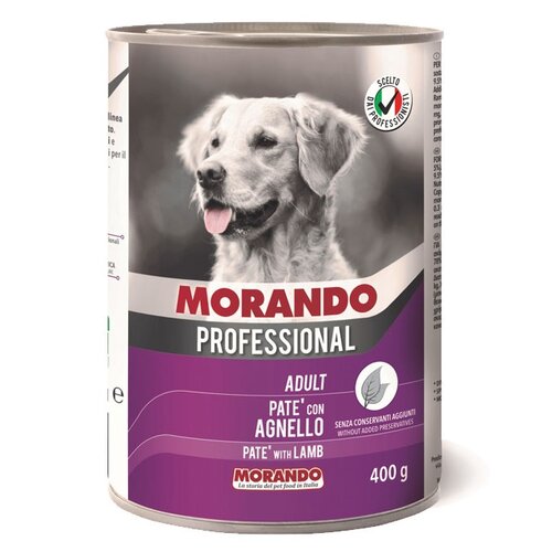 Karma dla psa MORANDO Professional Adult Pasztet Jagnięcina 400 g