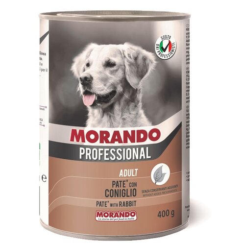 Karma dla psa MORANDO Professional Adult Pasztet Królik 400 g