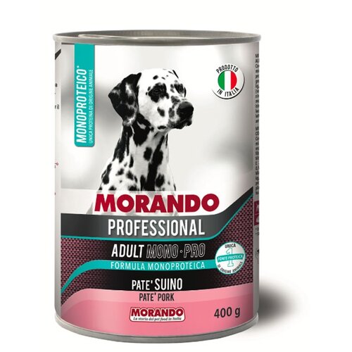 Karma dla psa MORANDO Professional Mono-Pro Adult Pasztet Wieprzowina 400 g