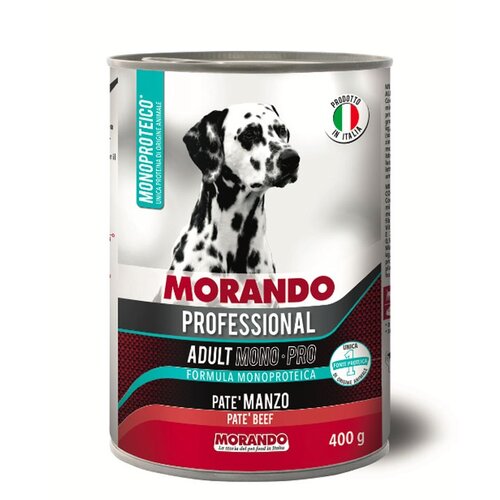 Karma dla psa MORANDO Professional Mono-Pro Adult Pasztet Wołowina 400 g