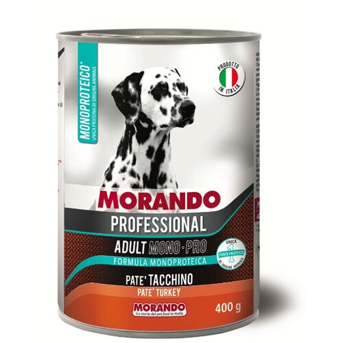 Karma dla psa MORANDO Professional Mono-Pro Adult Pasztet Indyk 400 g