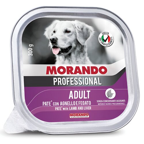 Karma dla psa MORANDO Professional Pasztet Jagnięcina z wątróbką 300 g