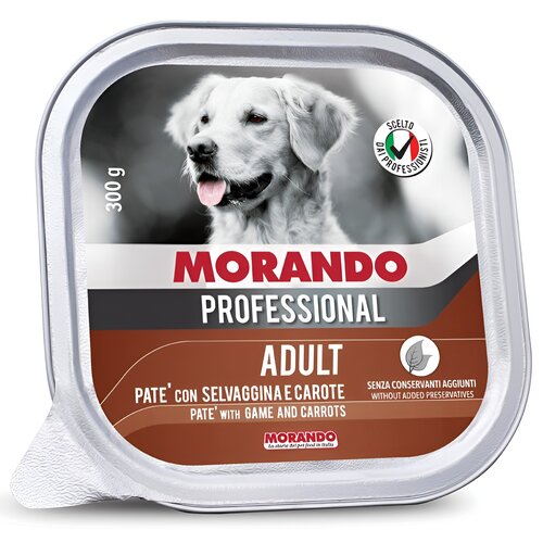 Karma dla psa MORANDO Professional Pasztet Dziczyzna z marchewką 300 g