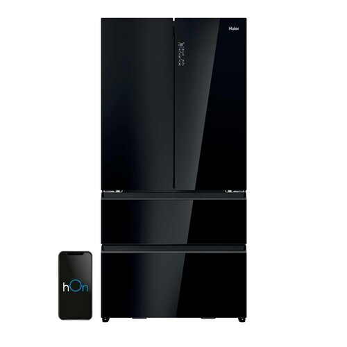 Lodówka HAIER HFR79F19DFGB Side by Side No Frost 190cm Side by Side Czarne szkło