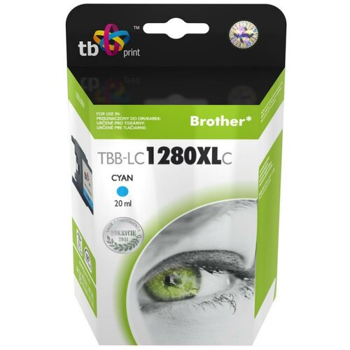 Tusz TB PRINT do Brother LC-1280XLC Błękitny 20 ml TBB-LC1280XLC