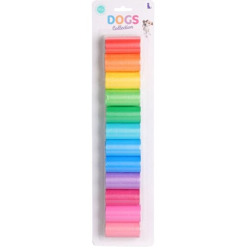 Woreczki na odchody DOGS COLLECTION 491014510 Wielokolorowy (240 sztuk)