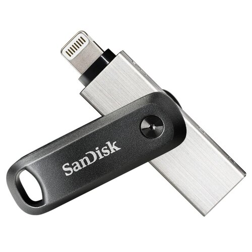 Pendrive SANDISK iXpand GO 256GB, Lightning Czarno-srebrny