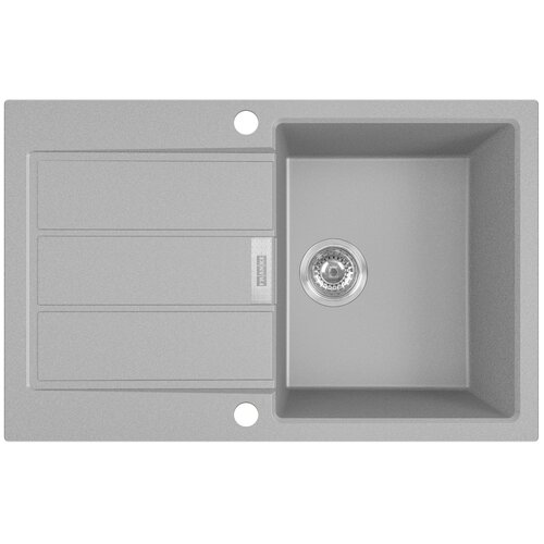 Zlewozmywak jednokomorowy z ociekaczem FRANKE Sirius S2D 611-78 143.0612.630 Kamienny szary 50x78