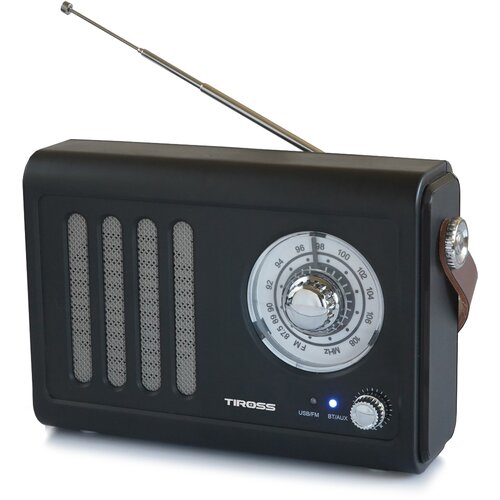 Radio TIROSS TS466 Analogowe Przenośne Czarny