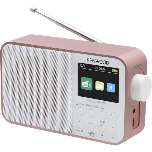 Radio KENWOOD CR-M30DAB-R Cyfrowe Przenośne Różowy