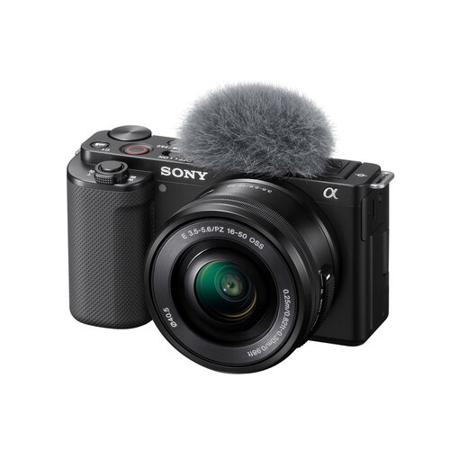 Aparat bezlusterkowy SONY ZV-E10LBD (ZVE10LBDI.EU) Czarny, 24.2Mpix, UHD 4K 30p, 425 punktowy AF