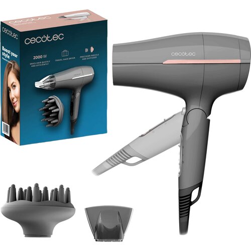 Suszarka CECOTEC Bamba IoniCare Power & Go Heaven Szary 2000W