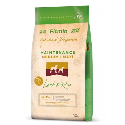 Karma dla psa FITMIN Medium Maxi Lamb & Rice Jagnięcina 12 kg