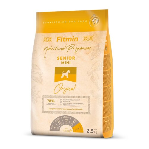 Karma dla psa FITMIN Mini Senior Drób 2.5 kg