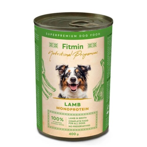 Karma dla psa FITMIN z jagnięciną 400 g