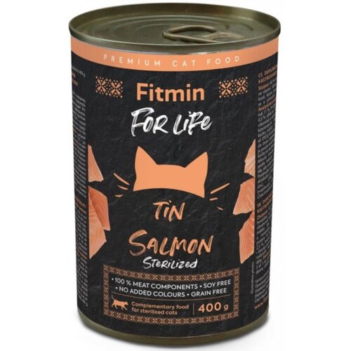 Karma dla kota FITMIN For Life Sterilized z łososiem 400 g