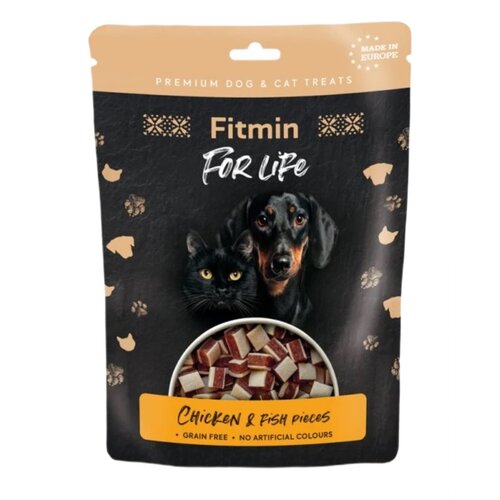 Przysmak dla kota i psa FITMIN For Life z kurczakiem i rybą 70 g