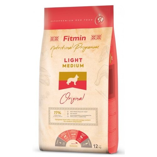 Karma dla psa FITMIN Medium Light Drób z mięsem ryb i wątróbką 12 kg