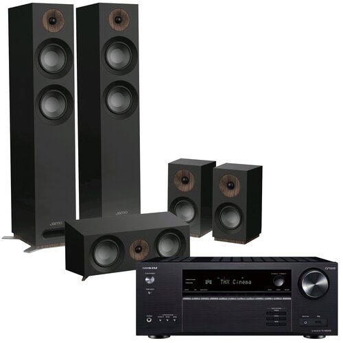 Kino domowe ONKYO TX-RN6100B + JAMO S-807 HCS 5.0 Czarny