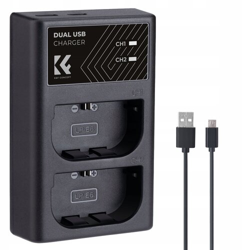 Ładowarka K&F CONCEPT KF28.0007 do Canon LP-E6/LP-E6N/LP-E6NH