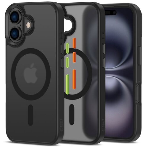 Etui TECH-PROTECT MagMat XT MagSafe do Apple iPhone 16 Czarny Mat