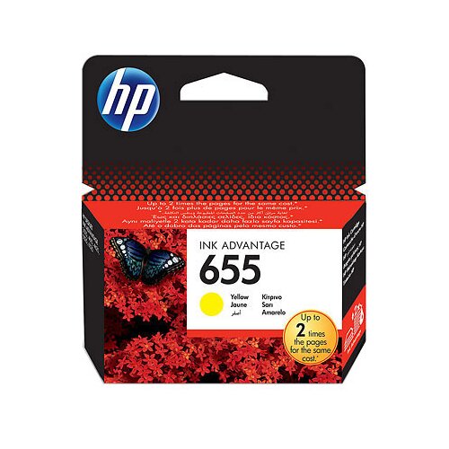Tusz HP 655 Żółty 9 ml CZ112AE