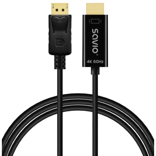 Kabel Display Port - HDMI SAVIO CL-189 1.5 m