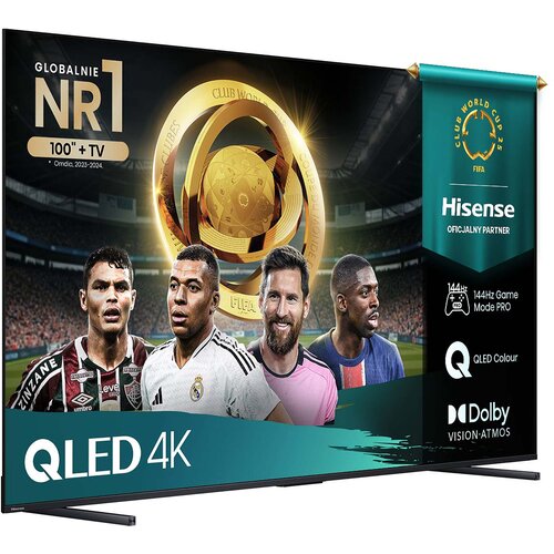 Telewizor HISENSE 100E7Q Pro 100" QLED 4K 144Hz VRR VIDAA Dolby Vision Dolby Atmos HDMI 2.1