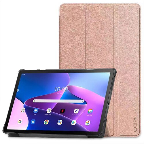 Etui na Lenovo Tab M10 Plus (3 gen.) TECH-PROTECT SmartCase Różowe Złoto