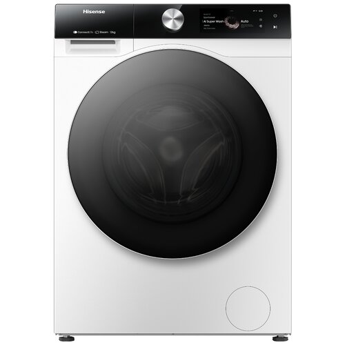 Pralka HISENSE WF7S1247BW Seria 7S 12kg 1400 obr Wi-Fi ConnectLife Autodozowanie AI SuperWash Ekran TFT Smart Assist