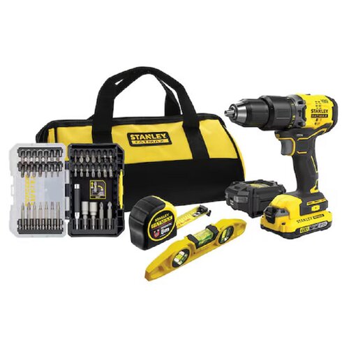 Wiertarko-wkrętarka STANLEY FATMAX SFMCK101D1S-QW zestaw akcesoriów