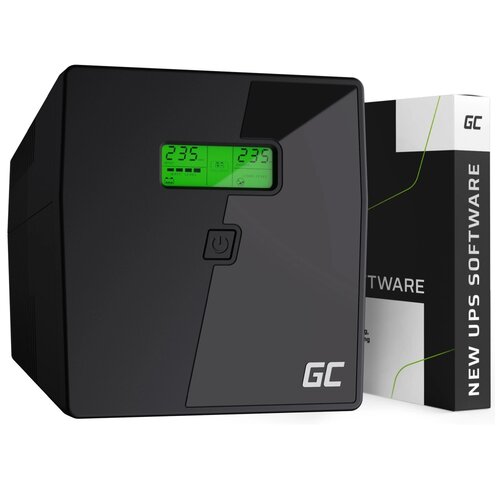 Zasilacz UPS GREENCELL UPS08 1000VA 700W Power Proof z wyświetlaczem LCD / Czysta Sinusoida