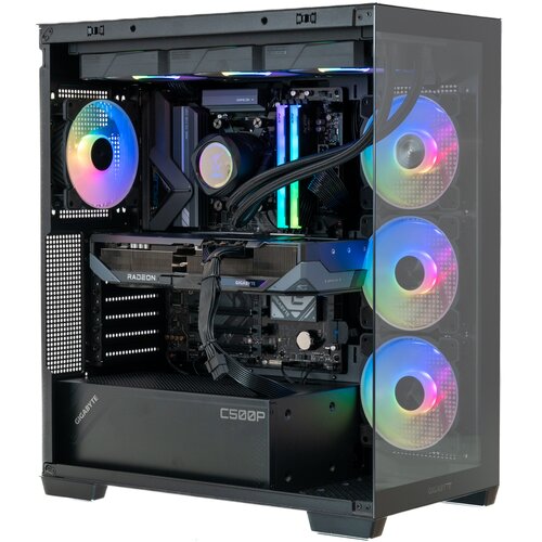 Komputer MAD DOG Powered by Gigabyte C500-A01WR64WP R7-9800X3D 64GB RAM 2TB SSD Radeon RX9070XT Wi-Fi Windows 11 Professional