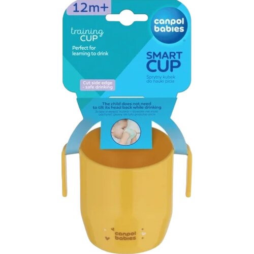 Kubek otwarty z uchwytami CANPOL BABIES 74/060 Żółty 180 ml