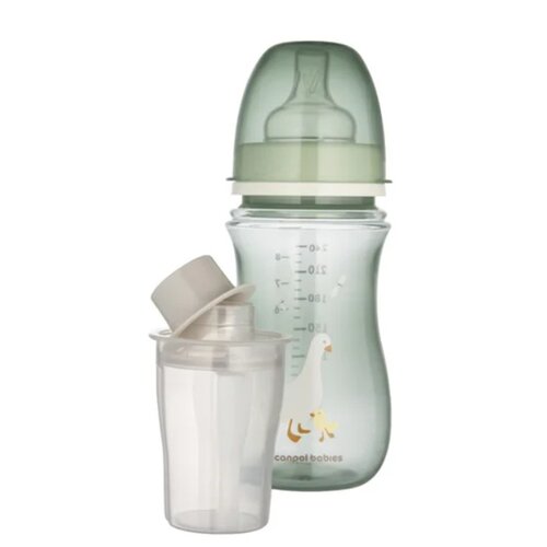 Butelka CANPOL BABIES EasyStart Goose 35/245 240 ml Jasnozielony